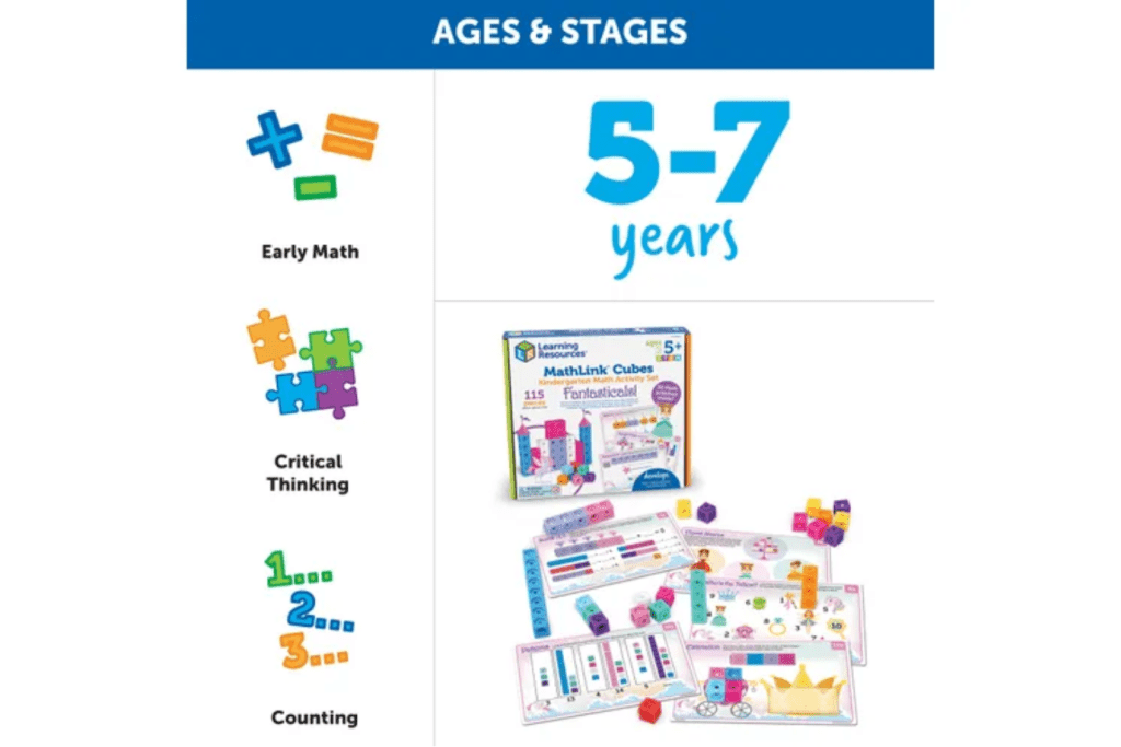 MathLink Cubes Kindergarten Math Activity Set: Fantasticals!