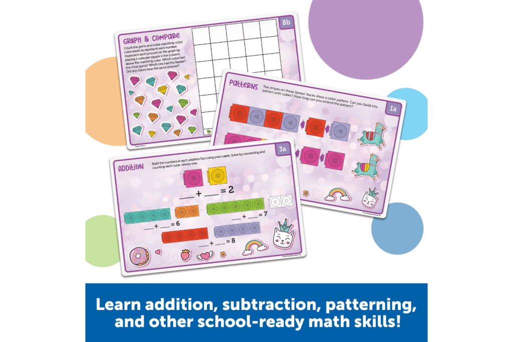 MathLink® Cubes Kindergarten Math Activity Set: Mathtastics!