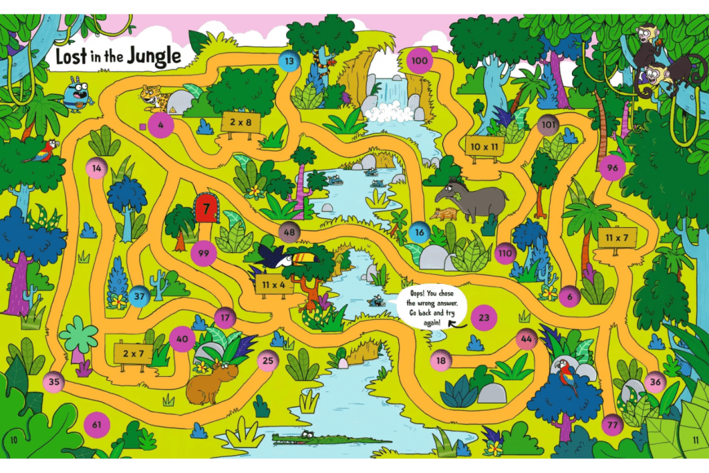 Mega Math Maze: A Multiplication Adventure