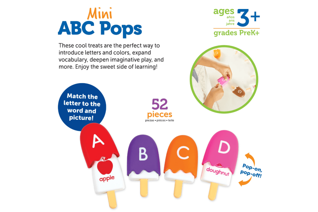 Mini ABC Pops: Match The Letter to the Word