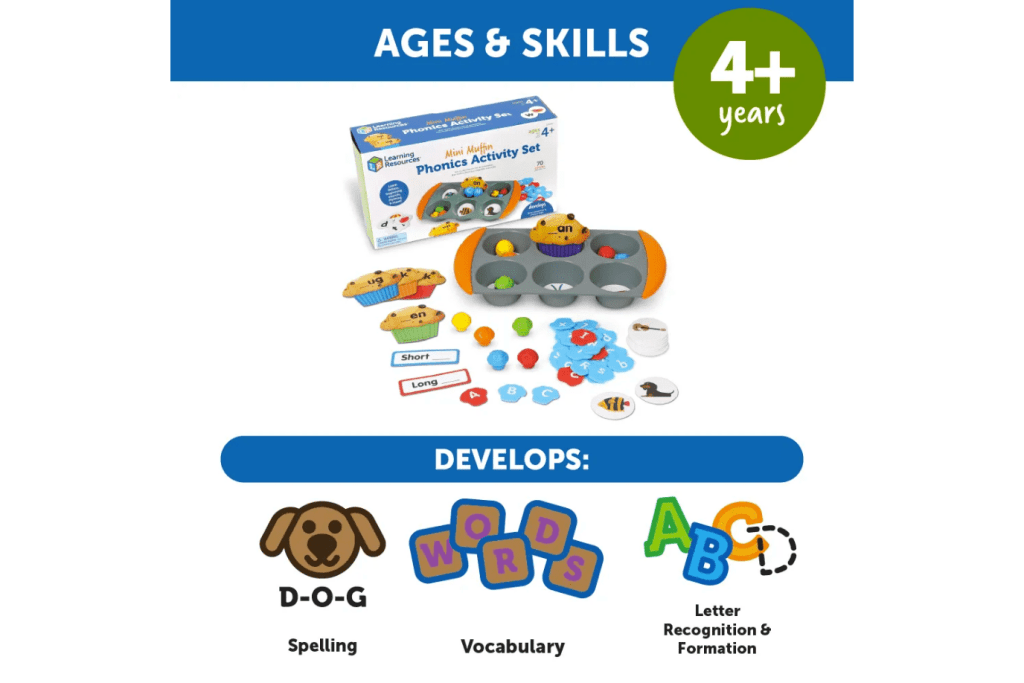 Mini Muffin Phonics Activity Set