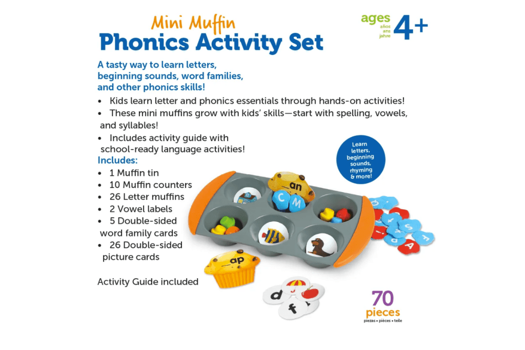 Mini Muffin Phonics Activity Set