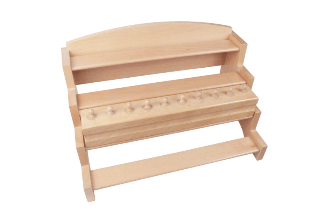 Montessori Cylinder Blocks (Set of 4) & Stand