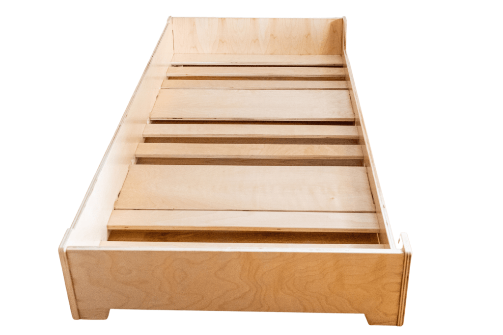 Montessori Floor Bed (Flips To A Toddler Bed) - Wood Imperfections