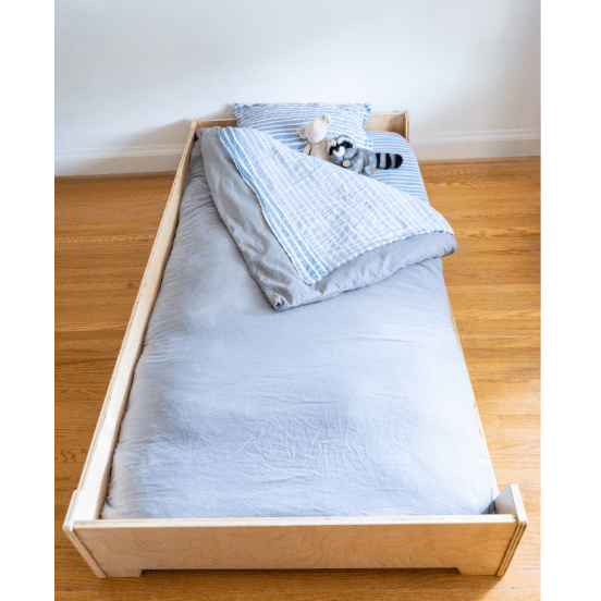 Montessori Floor Bed (Flips To A Toddler Bed) - Wood Imperfections