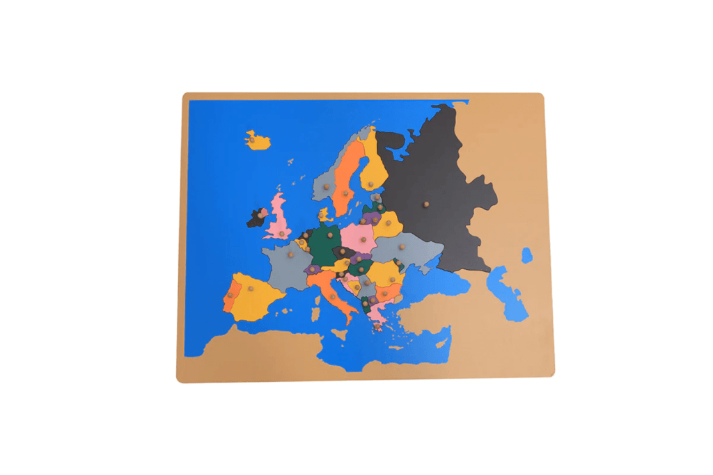 Montessori Puzzle Maps & Puzzle Map Cabinet