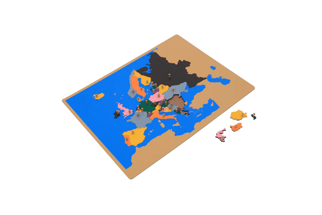 Montessori Puzzle Maps & Puzzle Map Cabinet