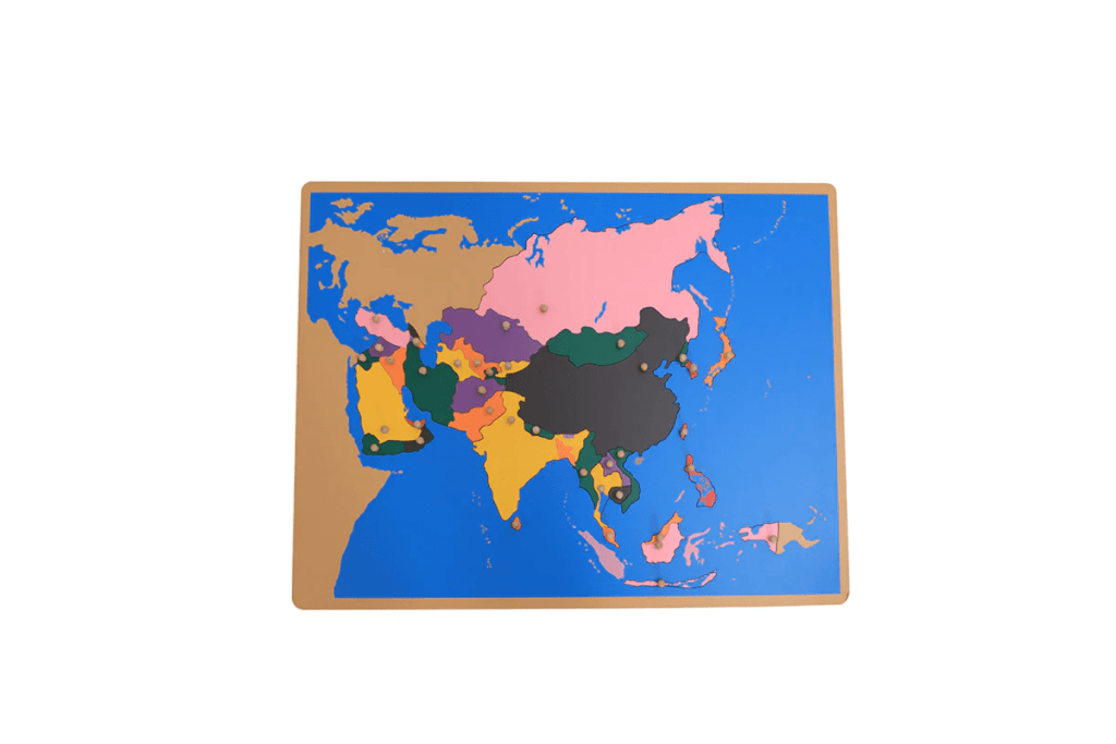 Montessori Puzzle Maps & Puzzle Map Cabinet