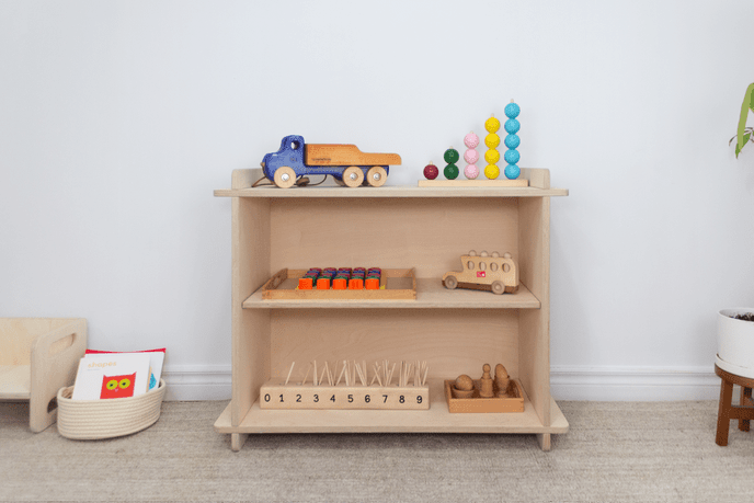 Montessori Shelves - Double Height - Wood Imperfections - FINAL SALE
