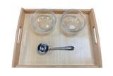 Montessori Spooning Activity - includes Scoop, Tray, and Bowls