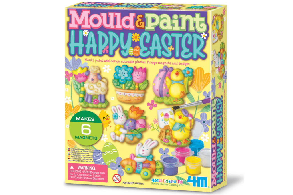 Mould &amp; Paint Easter Craft Kit, 4M, Easter decoration kits, Easter magnets, Easter pins, best easter gifts for children who love art, The Montessori Room, Toronto, Ontario, Canada. 