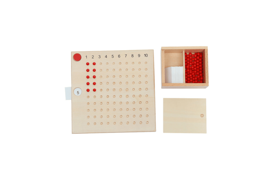 Multiplication Board, Montessori materials, Montessori Classroom materials, Montessori math materials, Montessori Casa materials, The Montessori Room, Toronto, Ontario, Canada, budget-friendly Montessori materials