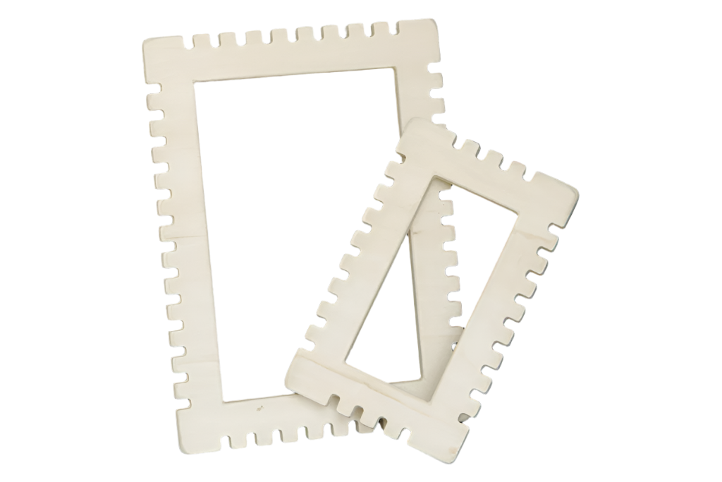 Natural Weaving Frames (Set of 2), Outdoor Weaving Frames, Yellow Door,  Montessori outdoor spaces, outdoor learning materials, The Montessori Room, Toronto, Ontario, Canada. 