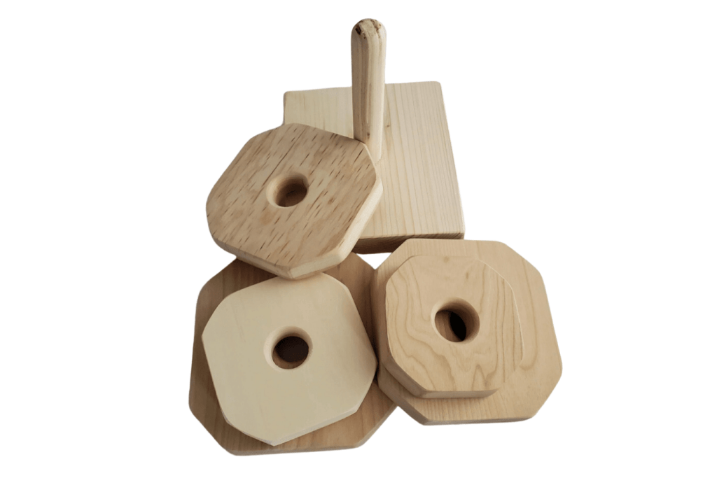 Natural Wood Stacking Toy