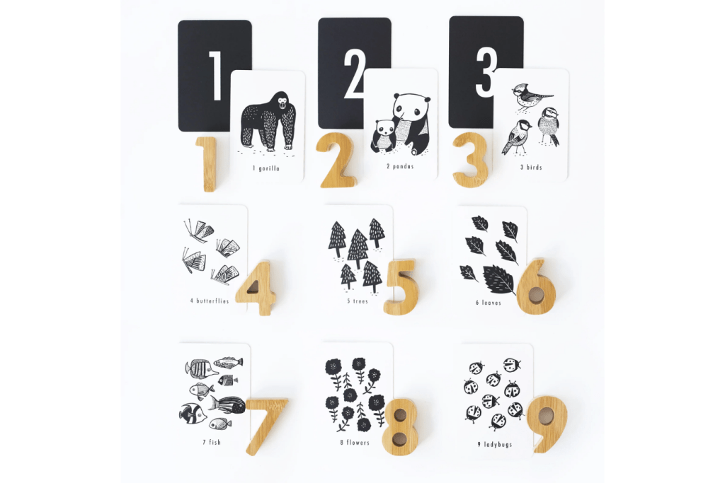 Nature Number Flash Cards