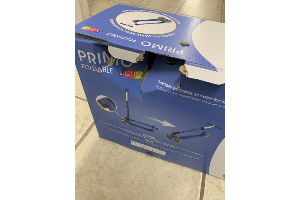 Incredible Novelties Navy Navy Blue - Globber Primo Foldable Scooter with Lights - Damaged Box - FINAL SALE