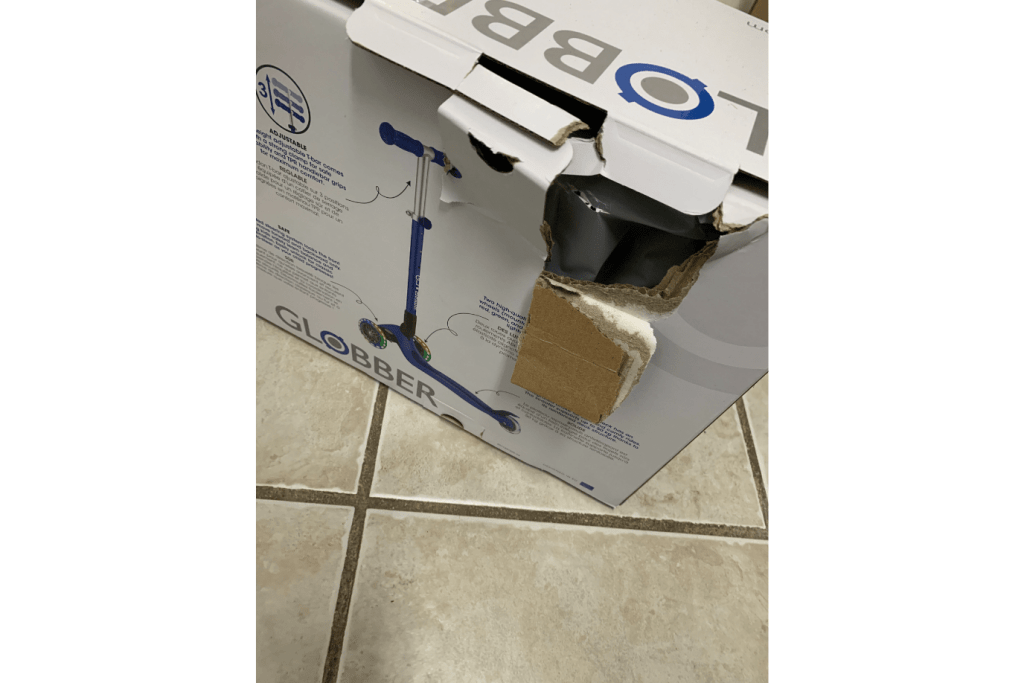 Incredible Novelties Navy Navy Blue - Globber Primo Foldable Scooter with Lights - Damaged Box - FINAL SALE