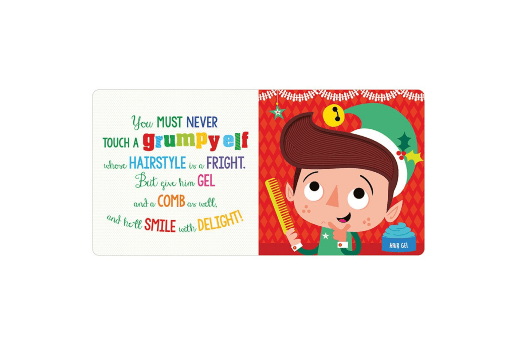 Never Touch A Grumpy Elf Board Book