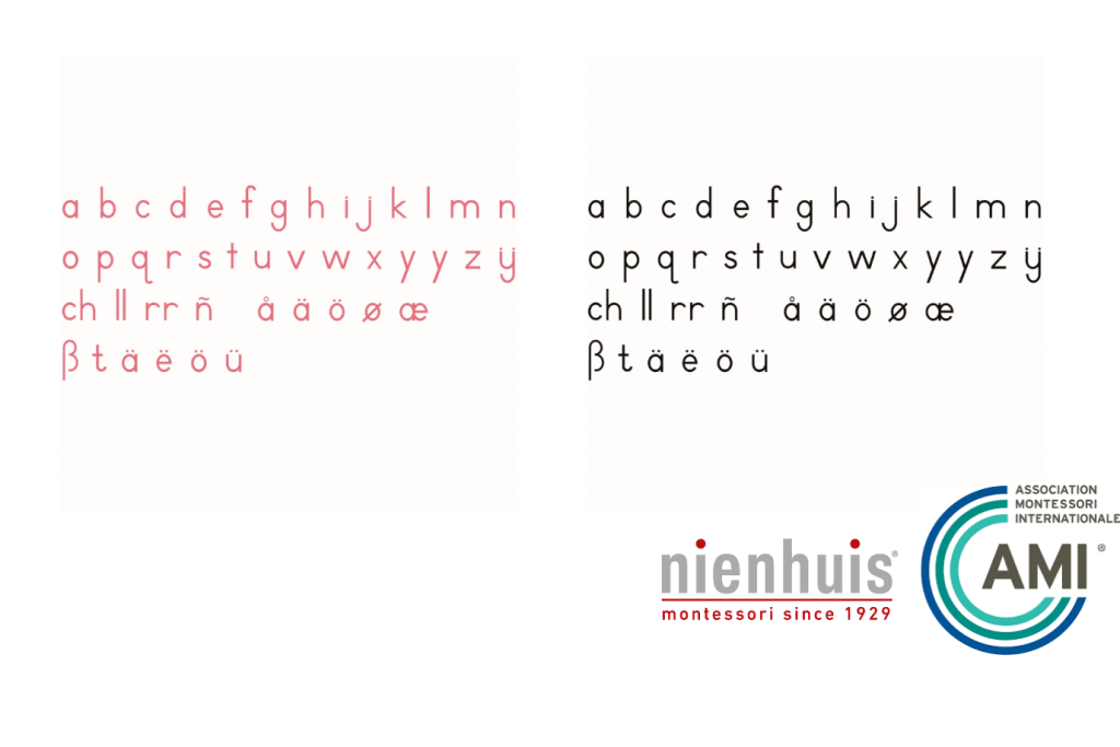 Nienhuis - Small Movable Alphabet: International Print (Red or Black)