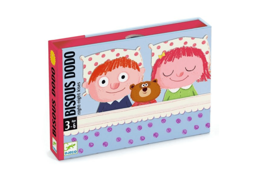 Djeco Night Night Kisses - Card Game for Ages 3 - 6, Decjo Night Night Kisses game toronto, djeco bisous dodo toronto, Djeco Night Night Kisses canada, djeco bisous dodo Canada, djeco games toronto, djeco games canada, djeco card games