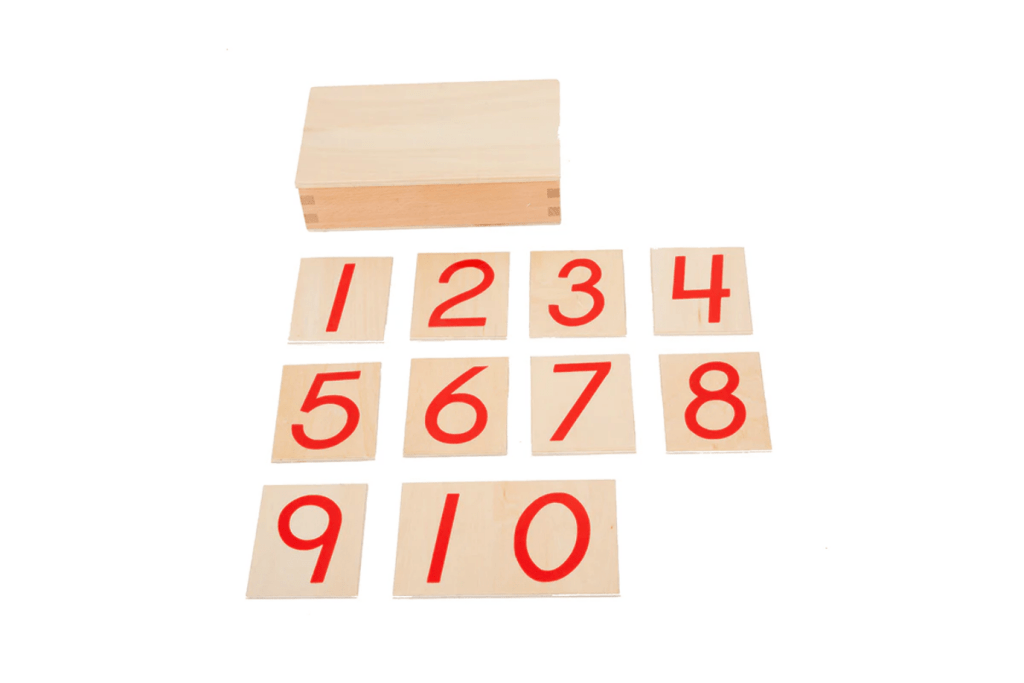Number Rods Box Number Rods with Cards in Wooden Box I The Montessori Room