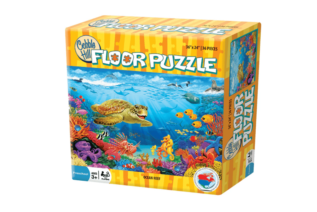 floor puzzles for kids, floor puzzles for 3 year old, 4 year old, 5 year old, 6 year old, Cobble Hill puzzles for kids Cobble hill floor puzzles, Ocean Reef (Floor 36pc), Toronto, Canada