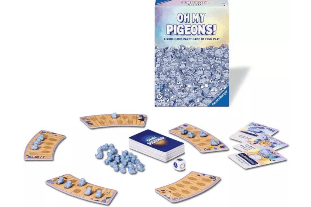 Oh My Pigeons! Game, Ravensburger, board games for 8 year olds, family board games, family game night, funny board games, The Montessori Room, Toronto, Ontario, Canada. 