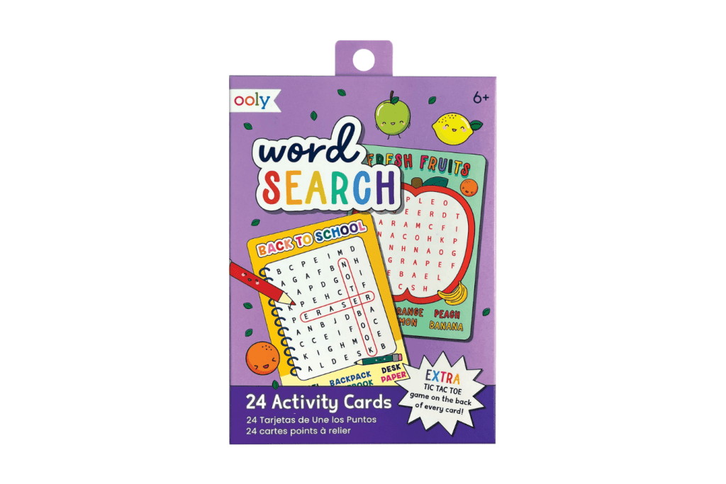 Ooly Word Search (Set of 24) Ooly Activity Cards - Great for Travel