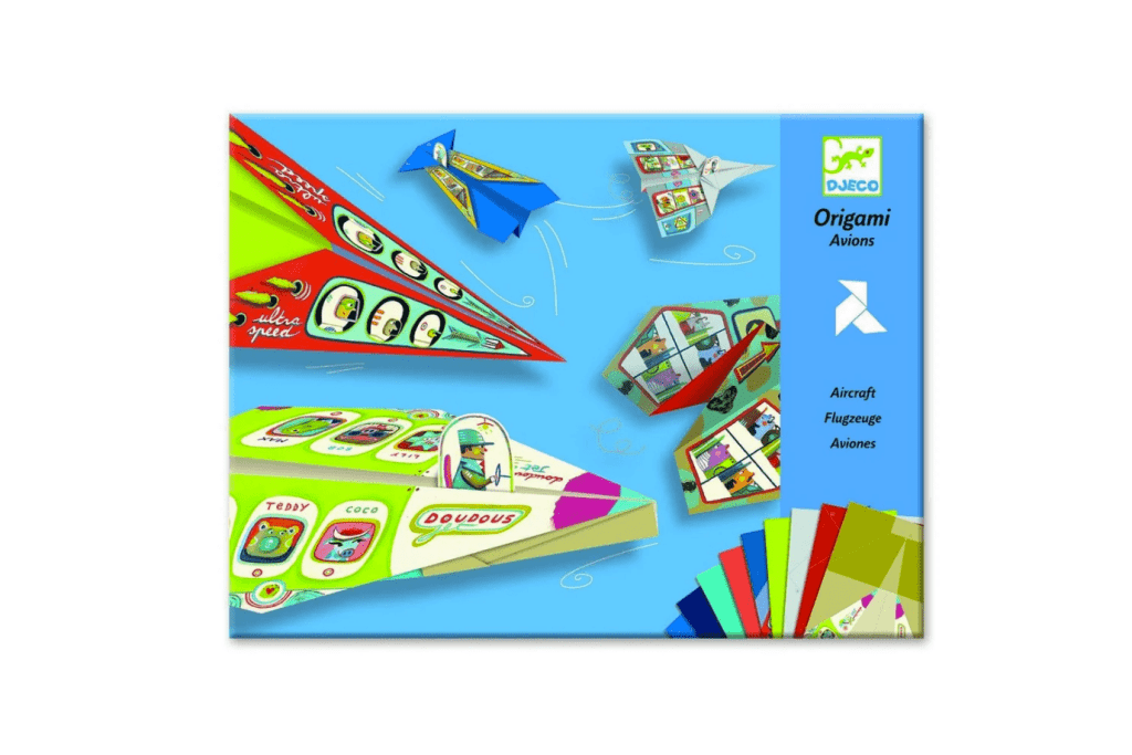 Djeco Origami Planes, 7 years and up, origami kits for kids, paper airplanes for kids, best gifts for kids, The Montessori Room, Toronto, Ontario, Canada. 