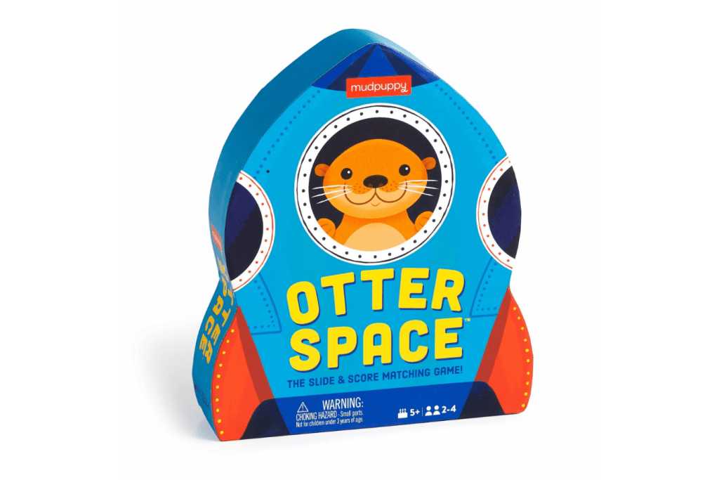 Otter Space Shaped Box Game, Mudpuppy, best board games for kids, family game night, The Montessori Room, Toronto, Ontario, Canada. 