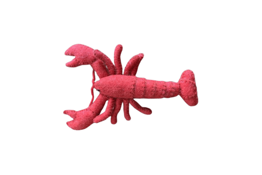 Fire the Imagination Lobster - Papoose Papoose Felt Ocean Animals