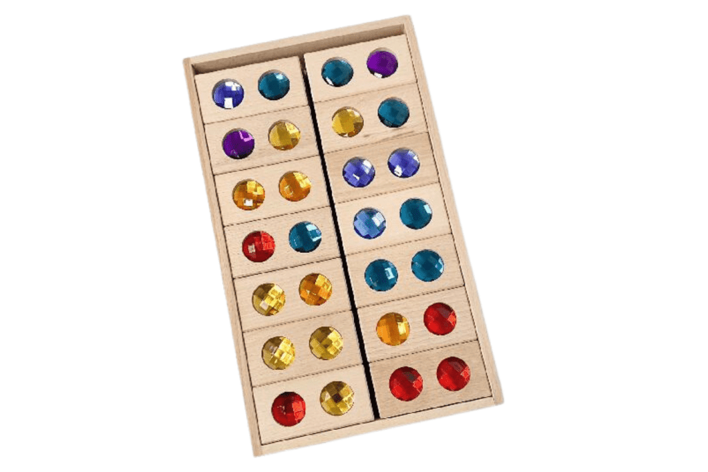 Fire the Imagination Gem Dominoes 28 pcs Papoose Gem Blocks