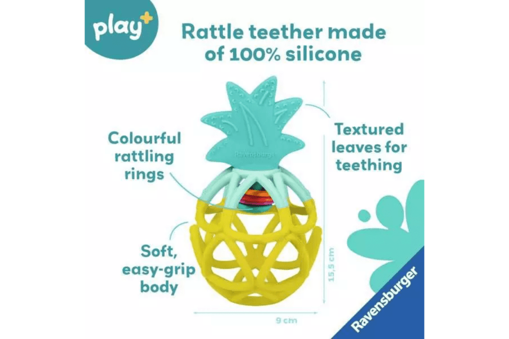 Pineapple Rattle Teether
