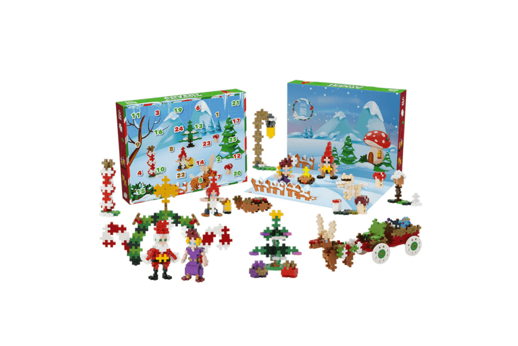 Plus-Plus Advent Calendar, advent calendars for kids who like to build, Christmas toys, Christmas-themed toys, The Montessori Room, Toronto, Ontario, Canada.