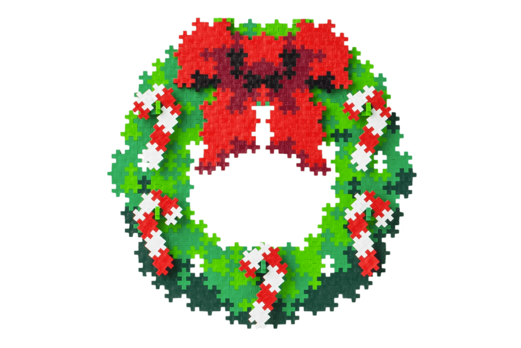 Plus-Plus Puzzle By Number - Christmas Wreath