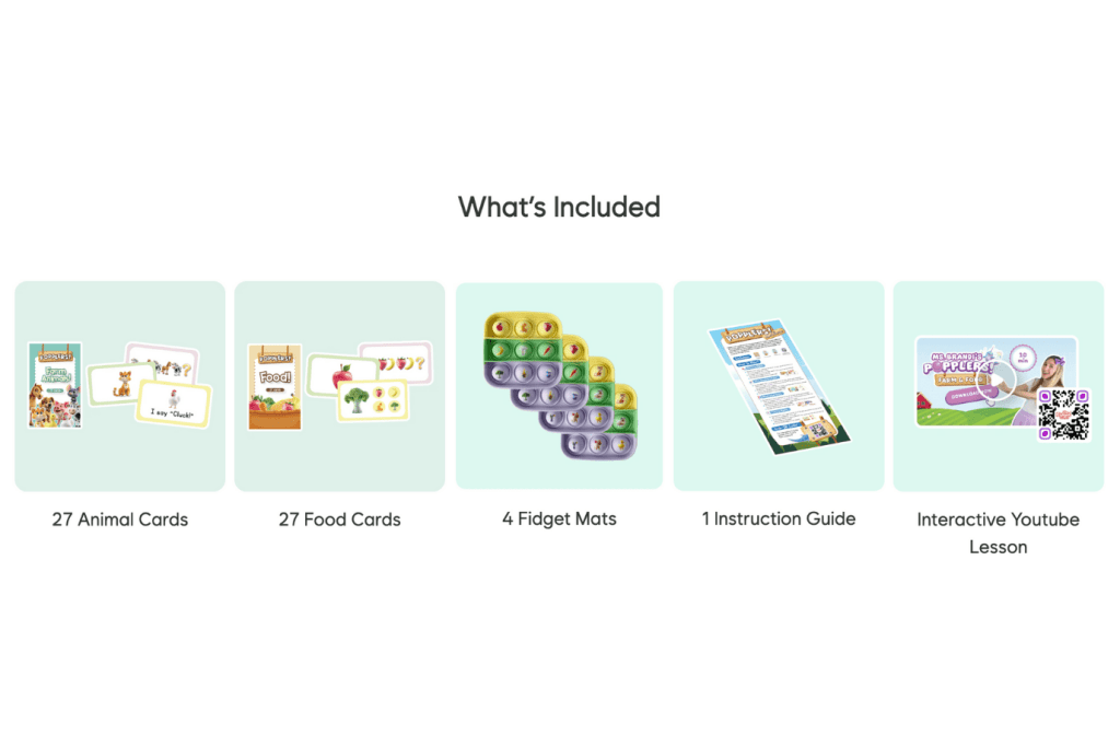 Popplers Farm & Food Game [The Fidget Company] (Ages 18 months+)