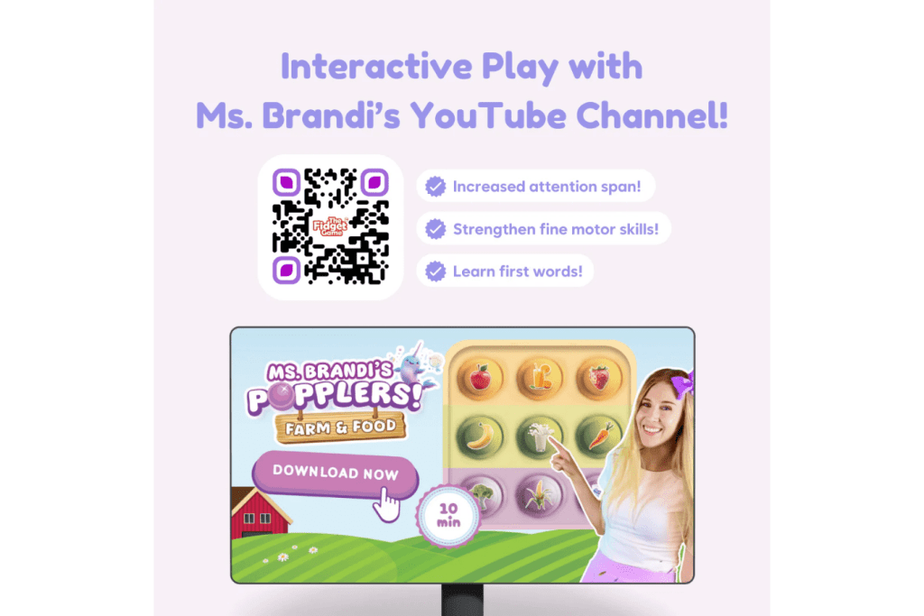 Popplers Farm & Food Game [The Fidget Company] (Ages 18 months+)