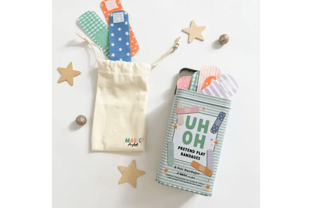 Pretend Play Bandages & Bandaid Tin