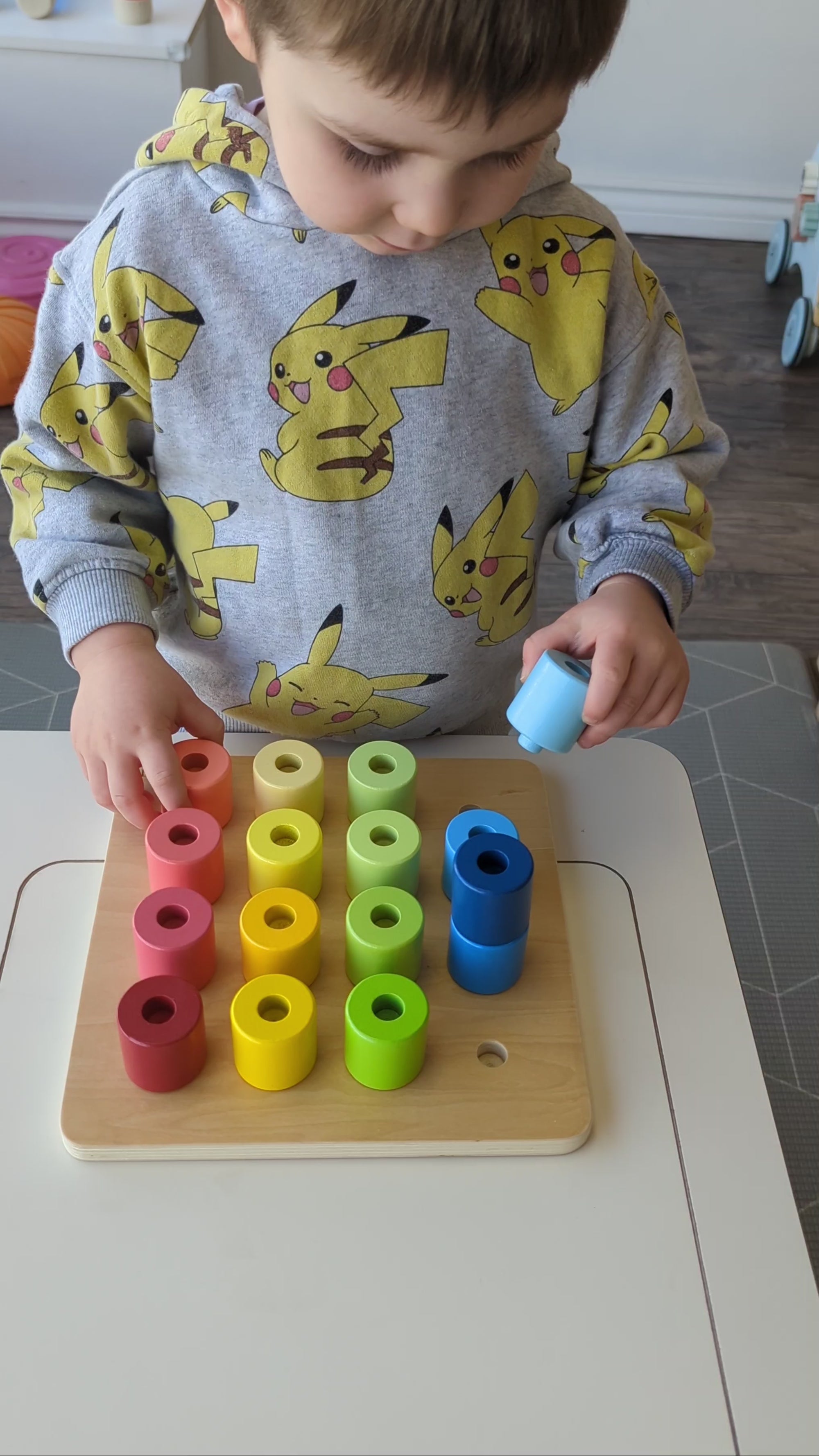 Wooden Peg Board