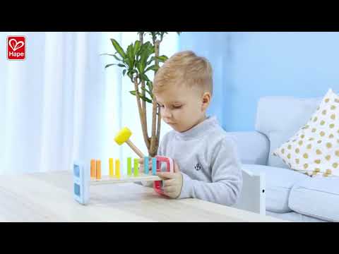 Rainbow Pound-A-Peg Bench - Hape