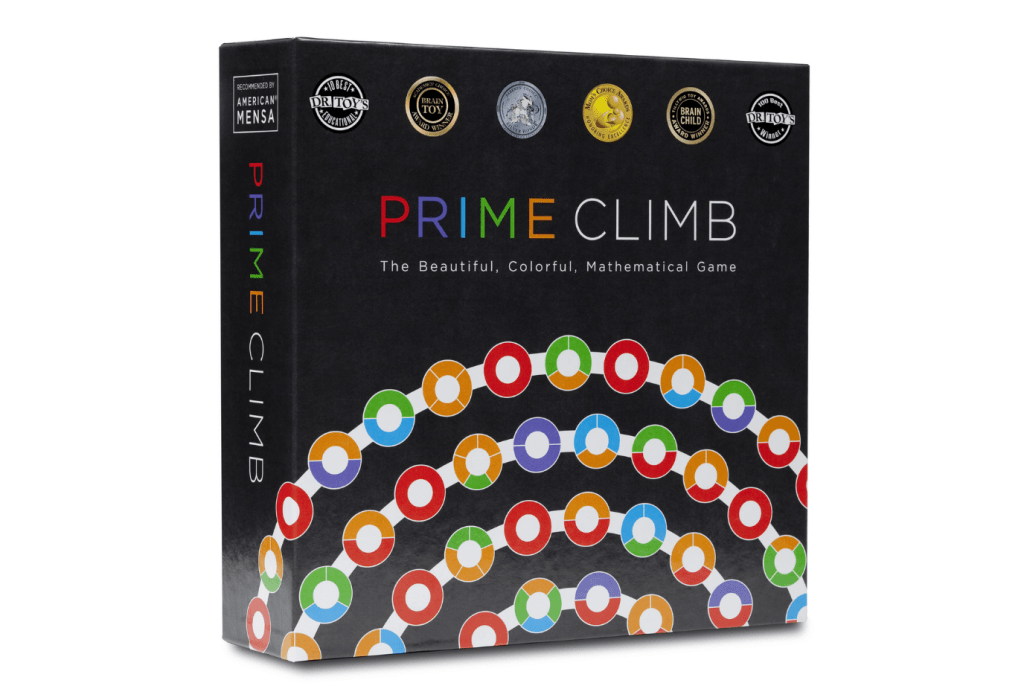 Prime Climb - Math Game for Ages 10+, Math for Love, math games, arithmetic games, best games for pre-teens, family board games, The Montessori Room, Toronto, Ontario, Canada, award-winning family board games