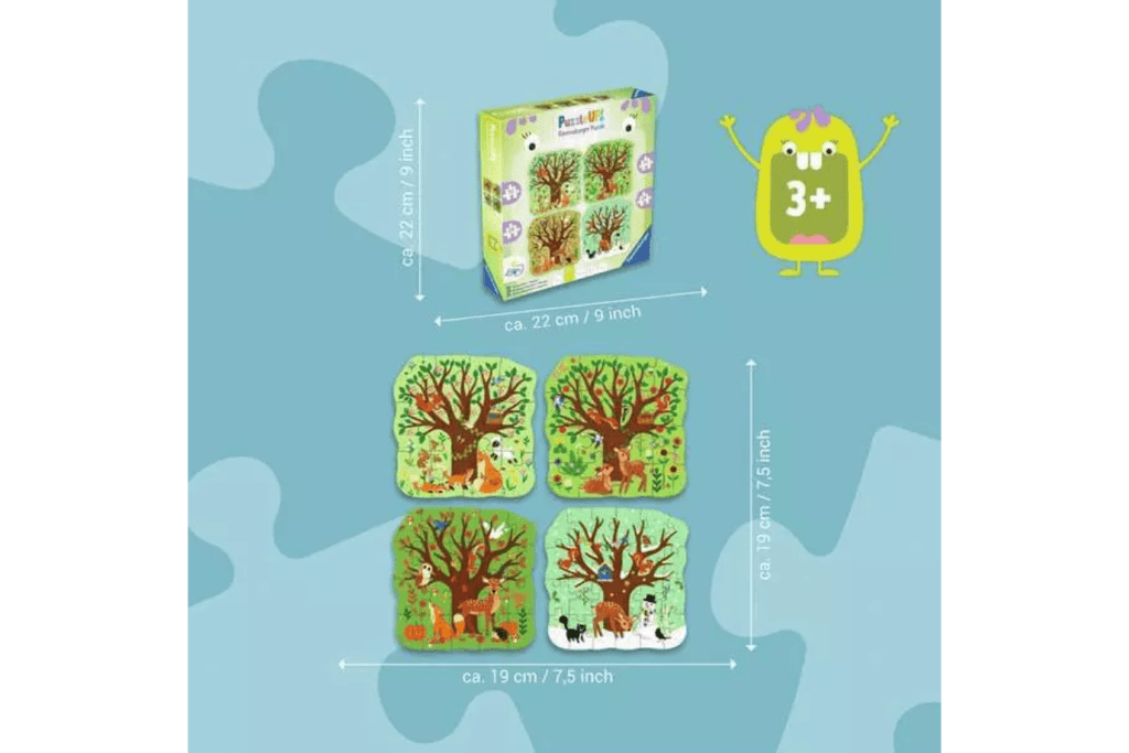 Puzzle UP! Four Seasons - 12, 16, 20 and 24 Piece Puzzles