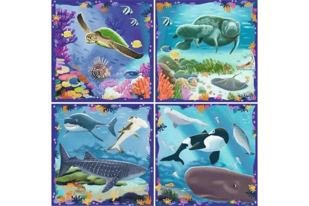 Puzzle UP! Ocean Life - 64, 72, 81, and 90 Piece Puzzles