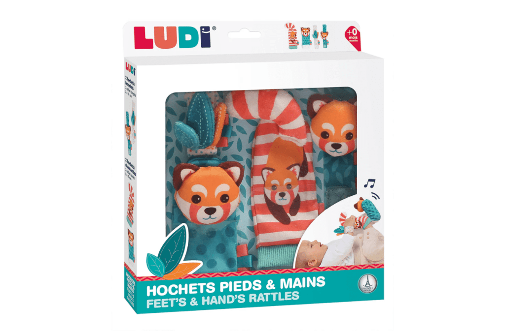 Rattle and Crinkle Socks + Squeak and Grasp Wrist Toys