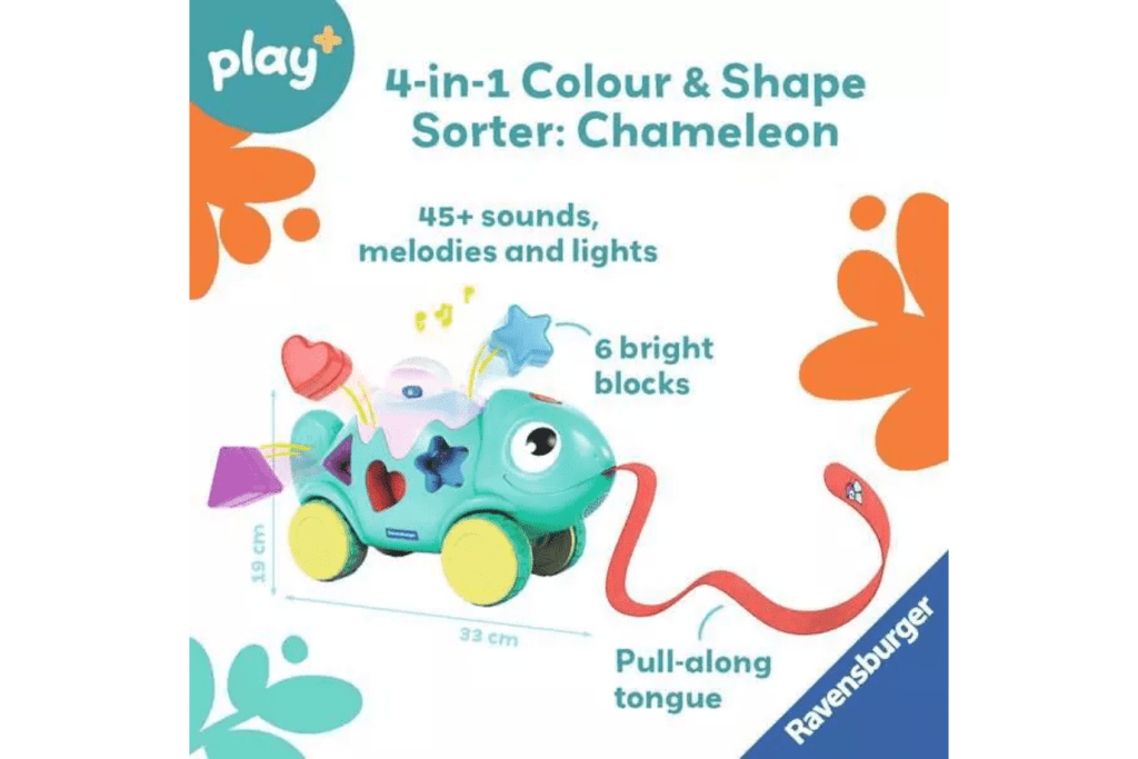 Ravensburger 4-in-1 Colour and Shape Sorter Chameleon