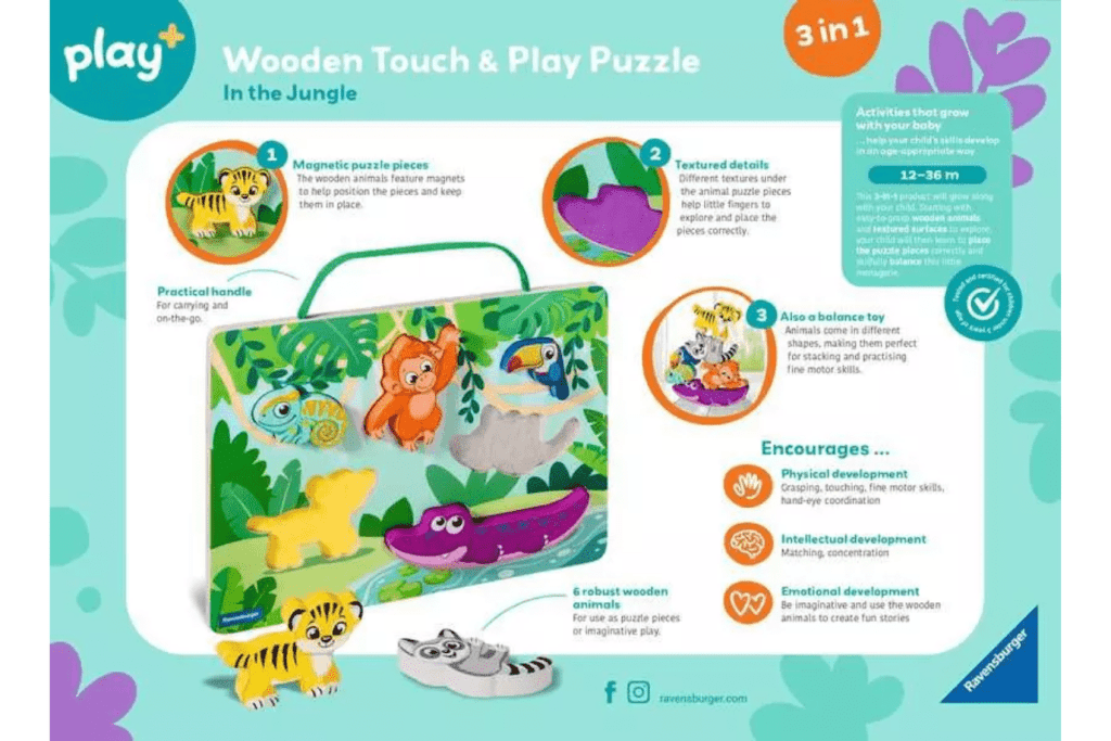 Ravensburger Wooden Magnetic Touch and Play Puzzle