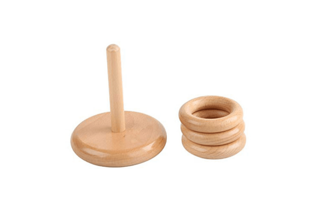 Rings on a Vertical Dowel