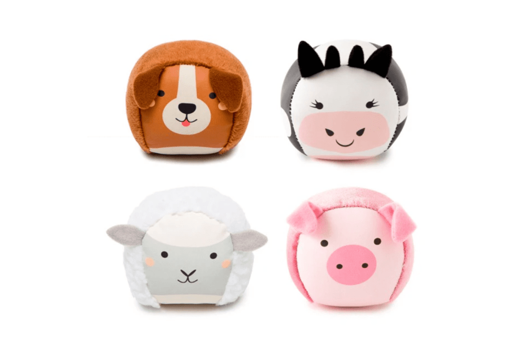 Roly Poly Balls, Roly Poly sensory balls, Roly Poly baby toys, Roly Poly soft balls, Roly Poly tactile toys, Roly Poly development toys, Roly Poly motor skills toy, Roly Poly hand-eye coordination toy, Roly Poly bell ball, Roly Poly farm, Roly Poly forest, sensory balls for babies, soft sensory toys, baby developmental toys, multi-textured baby ball, baby grasping toy, baby throwing toy, early learning toys, The Montessori Room, Toronto, Ontario, Canada
