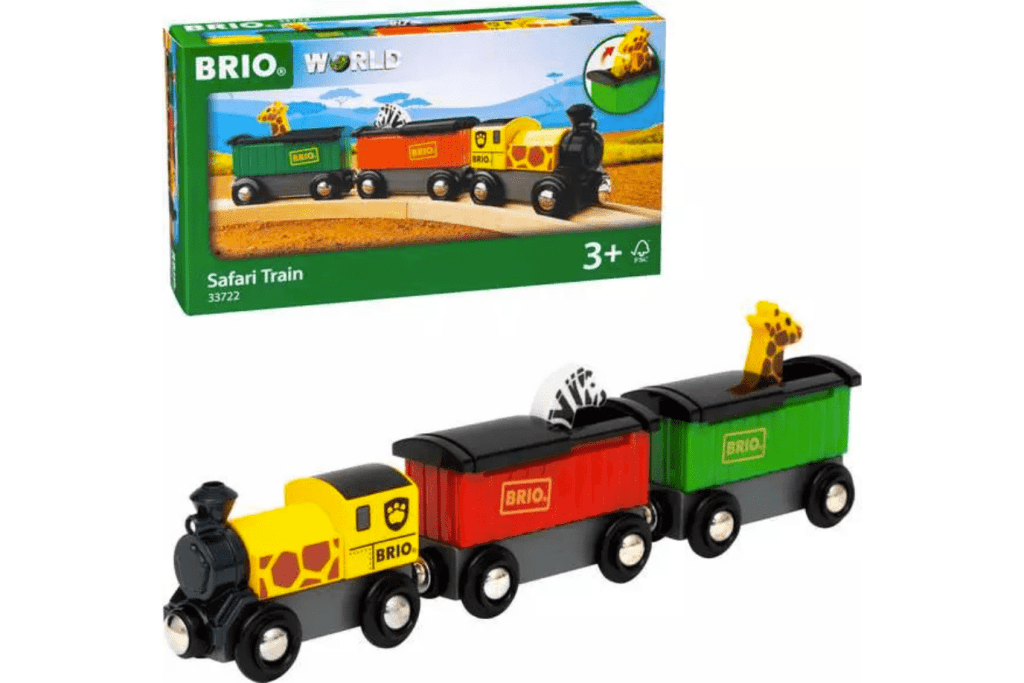 Safari Train, Brio, Wooden train sets, best wooden train sets, wooden train accessories, best gifts for train lovers, The Montessori Room, Toronto, Ontario, Canada