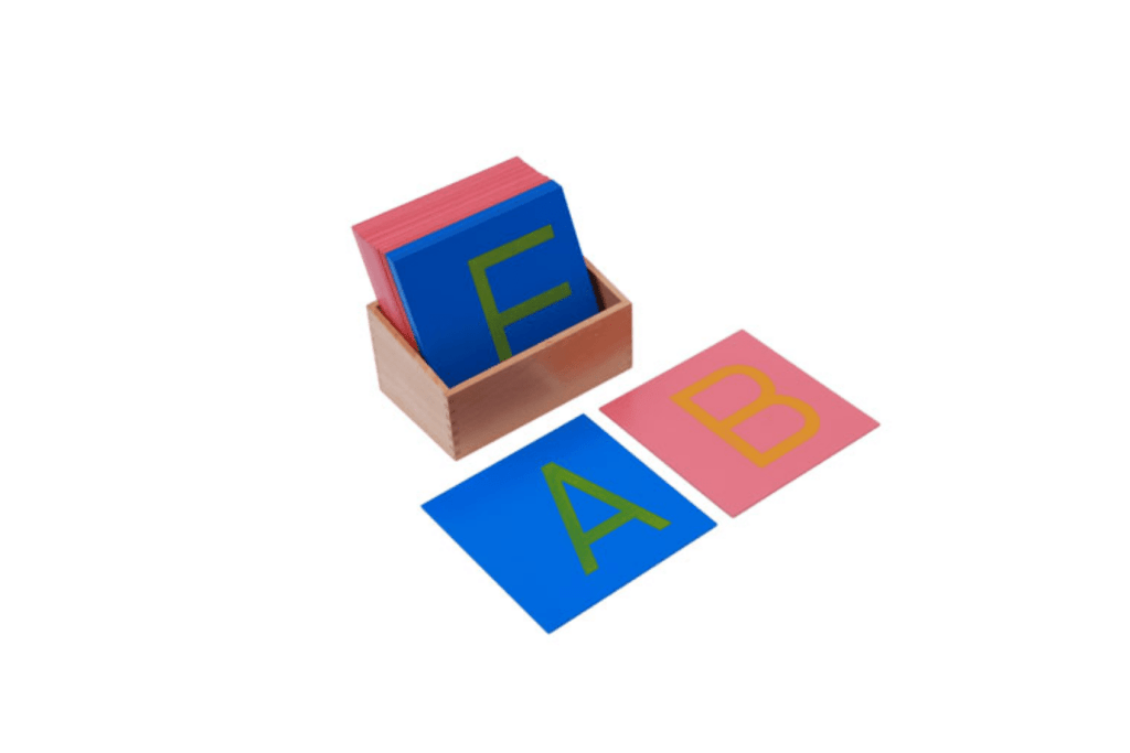 Sandpaper Letters with Box (Print, Cursive, Lowercase and Uppercase)